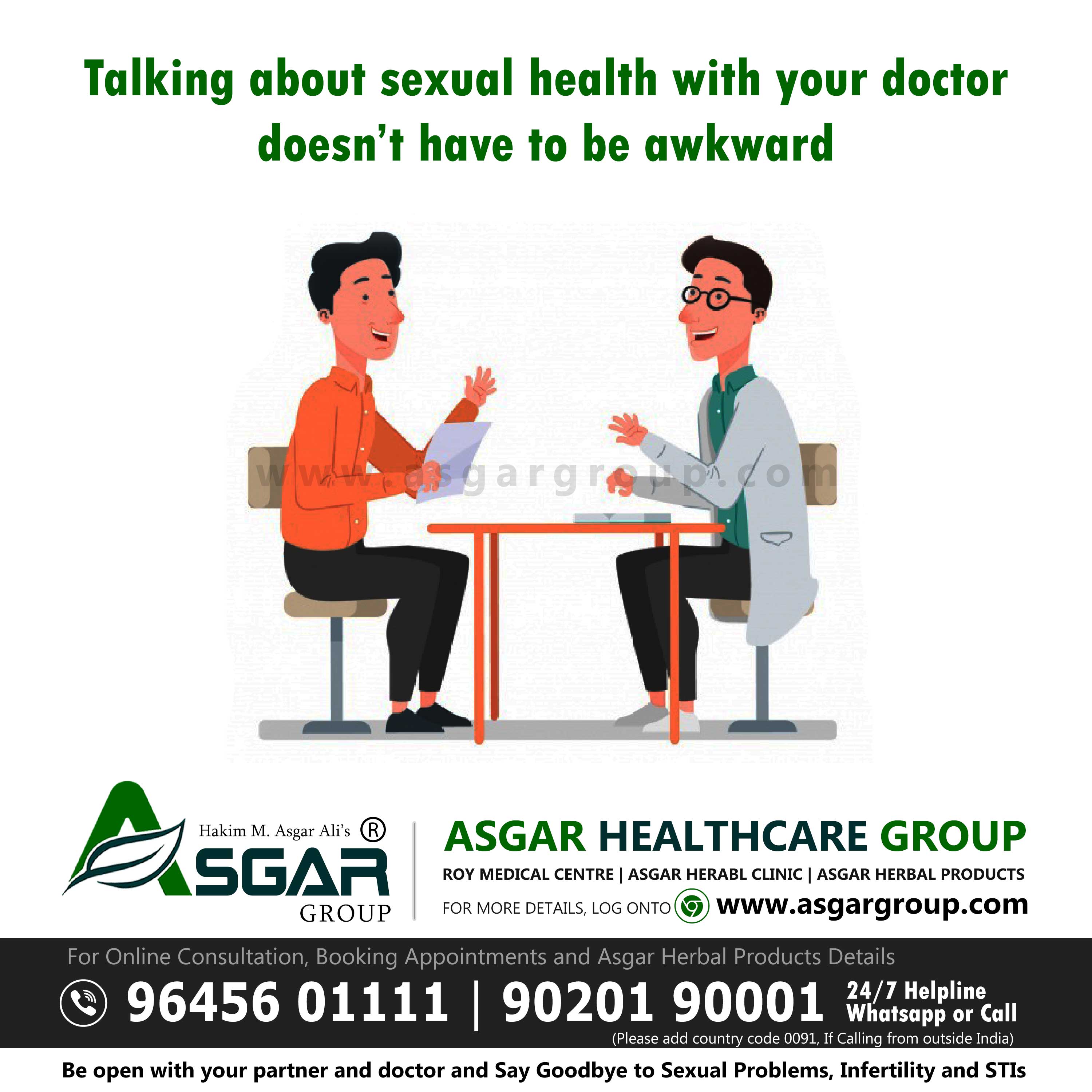 Talking about sexual health with your doctor asgar healthcare group