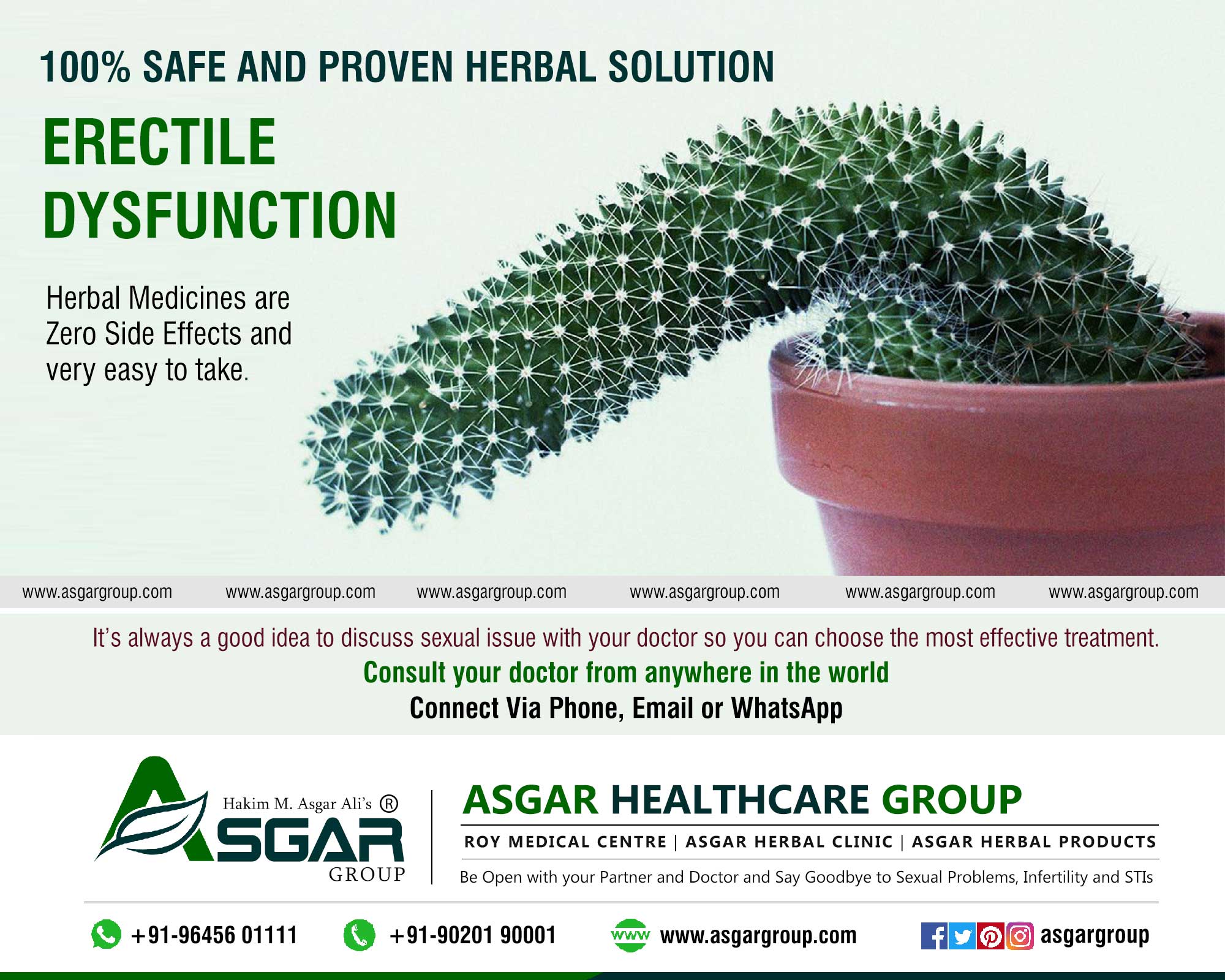 Safe proven natural Herbal solutions Erectile Dysfunction and Sexual weakness Treatment Kerala India