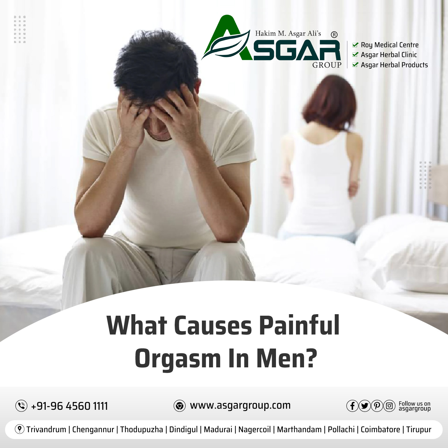 What causes painful ejaculation orgasm in men roy medical centre