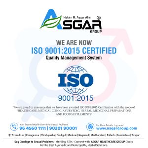 We are now ISO 9001:2015 Certified Ayurvedic Clinic and Products
