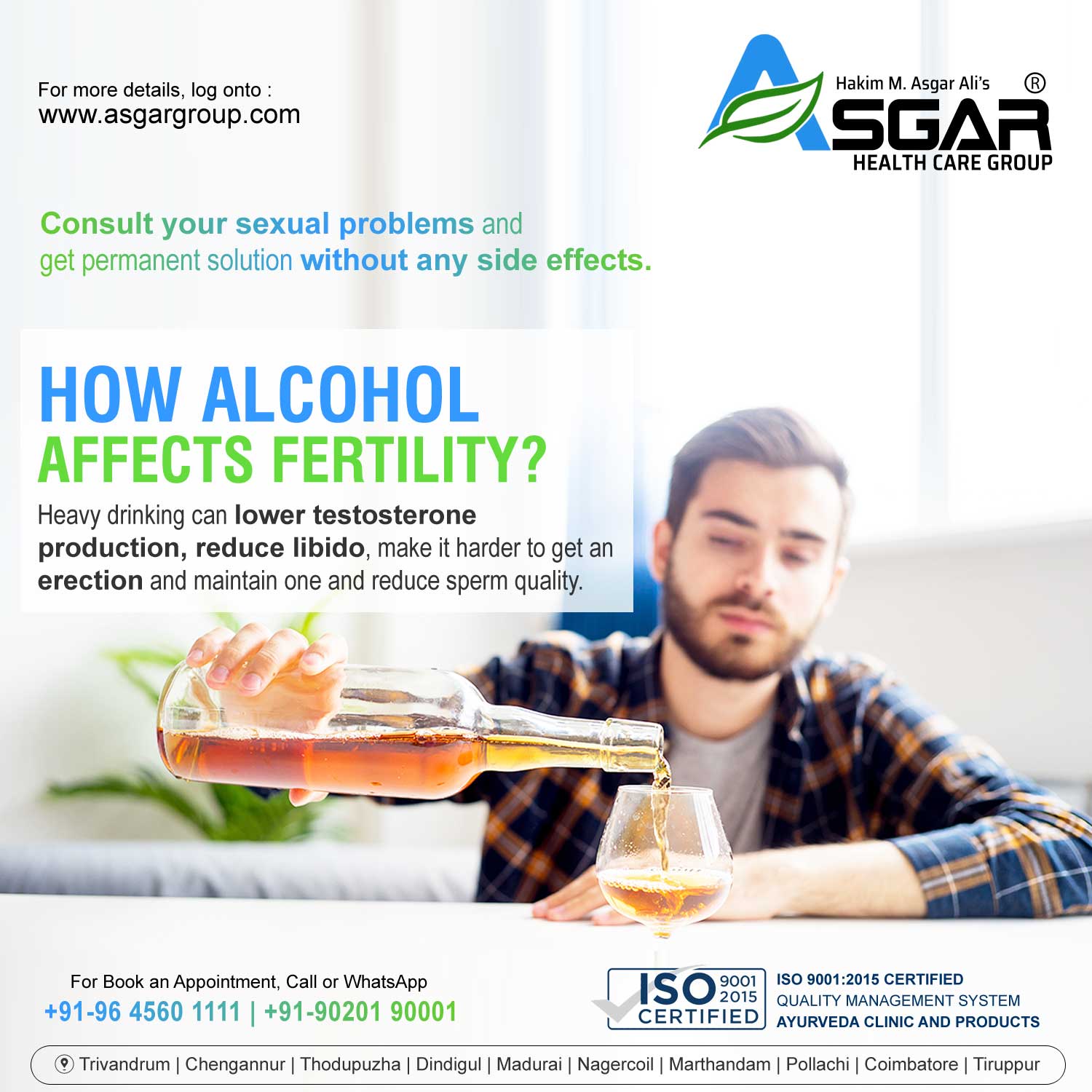 How Alcohol Affects Fertility—low Sperm Count And Motility Ayurveda