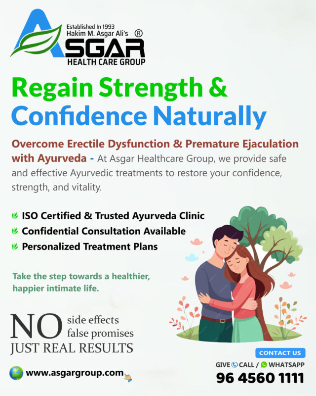 Erectile Dysfunction and Sexual Weakness Treatment in Trivandrum kerala