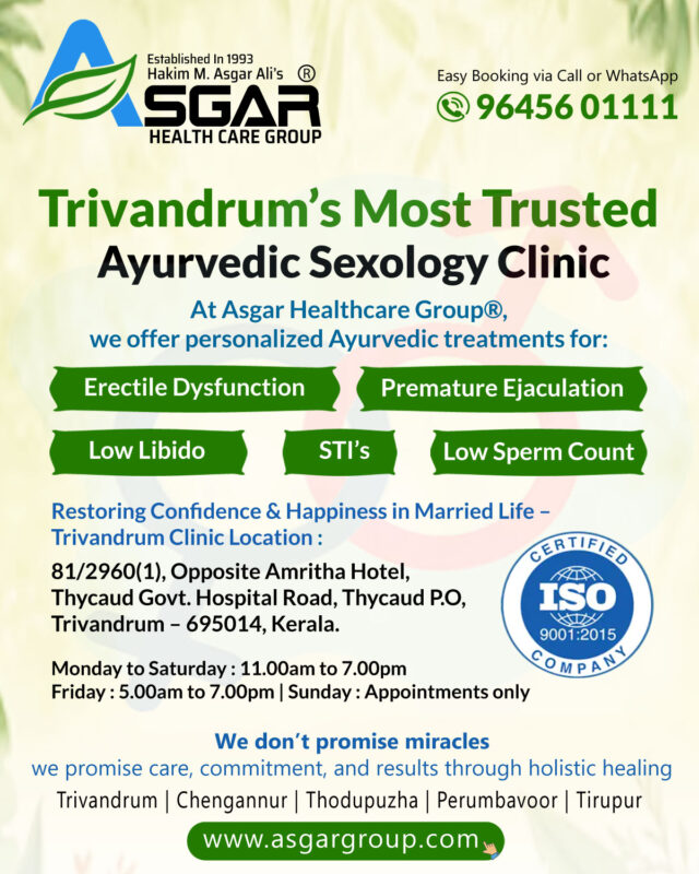 Trivandrum’s Most Trusted Ayurvedic Sexology Centre