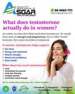 What does testosterone actually do in women