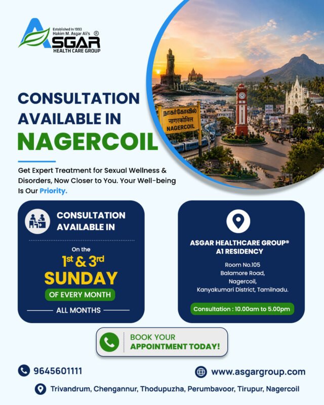 Ayurveda Sexual Health clinic Consultation doctor Sexologist in Nagercoil, Kanyakumari Tirunelveli Sivakasi, Marthandam Virudhunagar Madurai Rajapalayam