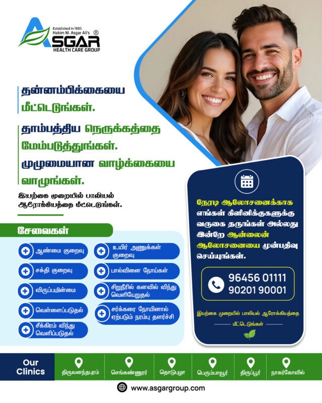 Ayurveda treatment fro sexula problems in tirupur tamilnadu tirunelveli nagercoil madurai erode chennai salem