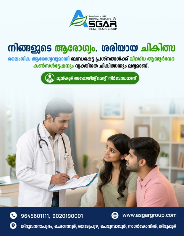 ayurveda sexual health hospital clinic in trivandrum kerala alappuzha chengannur thodupuzha idukki ernkaulam kottayam kochi thrissur calicut kollam