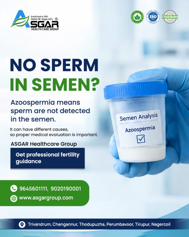 Azoospermia no sperm in semen ayurveda treatment for male infertility kerala trivandrum